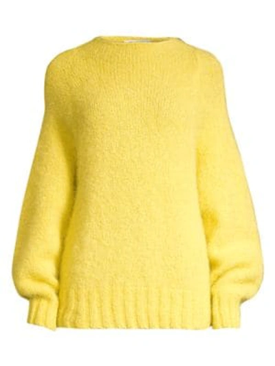 Shop Equipment Souxanne Mockneck Alpaca-blend Sweater In Celery