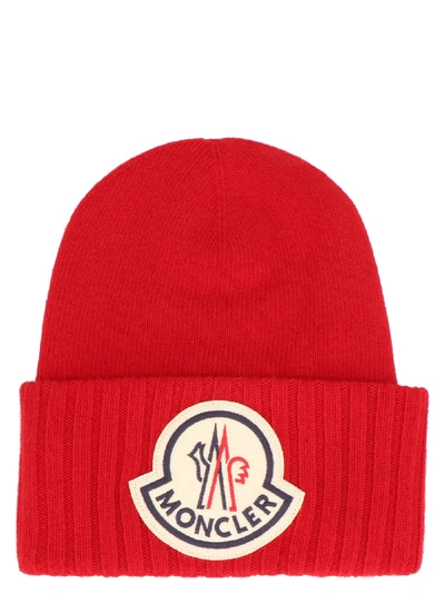 Shop Moncler Beanie In Red