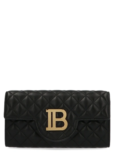 Shop Balmain B-wallet On Chain Bag In Black