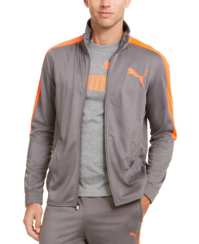 Puma Men's Tricot Track Jacket In Hi Rise/orange | ModeSens