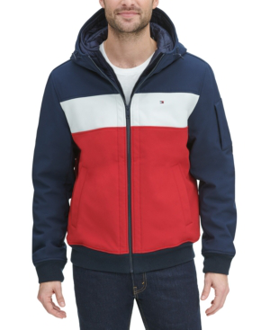 tommy hilfiger hooded bomber jacket