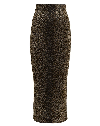 Shop Alexander Wang Leopard Chenille Knit Skirt In Multi