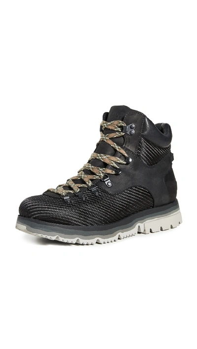 Shop Sorel Atlis Axe Waterproof Boots In Black/coal