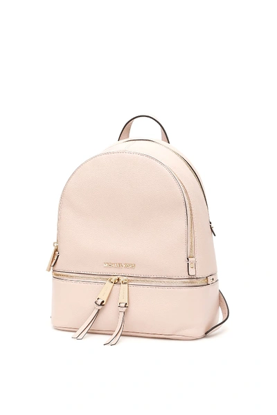 Shop Michael Michael Kors Rhea Backpack In Soft Pink (pink)