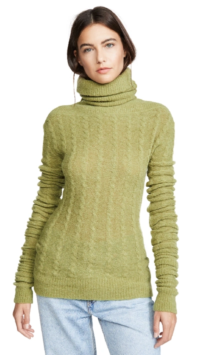 Shop Jacquemus Sofia Sweater In Green