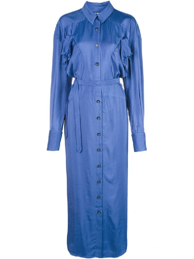 Shop Jacquemus La Robe Valmy Dress In Blue