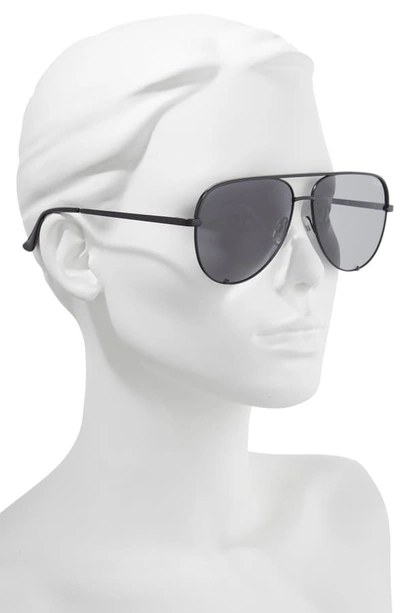 Shop Quay X Desi Perkins 'high Key' 62mm Aviator Sunglasses - Black/ Smoke