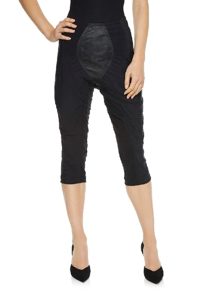 Pre-owned Dolce & Gabbana Black Stretch Knit Corset Pants