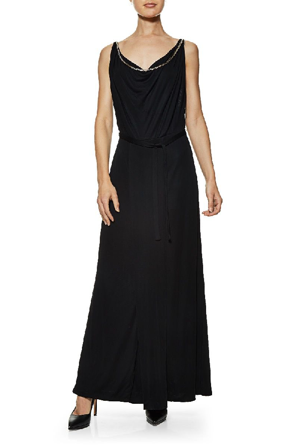 gucci black and gold dress
