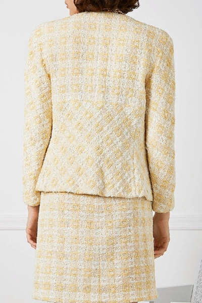 Chanel // SS 1999 Yellow & Brown Tweed Skirt – VSP Consignment