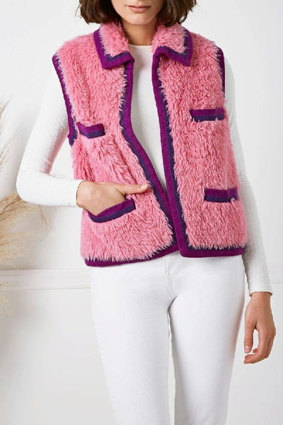 Pink Alpaca Fleece Vest