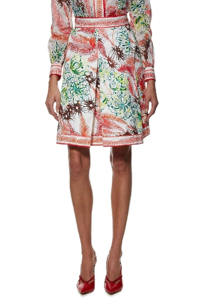 Pre-owned Emilio Pucci Orange Print A-line Skirt