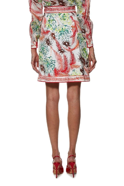 Pre-owned Emilio Pucci Orange Print A-line Skirt