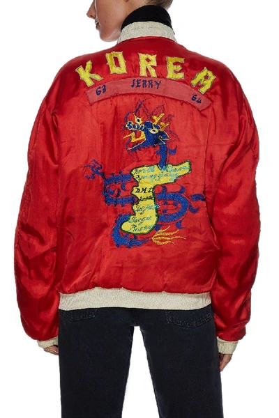 Shop Vintage Pearl Red Dragon Korea Jacket