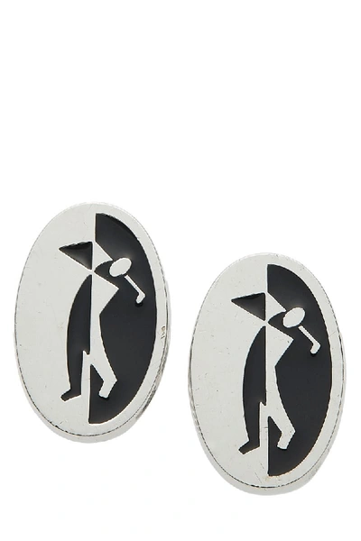 Pre-owned Dunhill Silver Golf Cufflinks