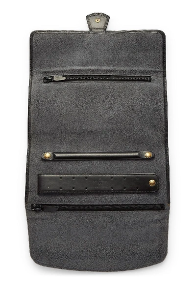 Pre-owned Louis Vuitton Black Epi Rouleau Bijoux Jewelry Case