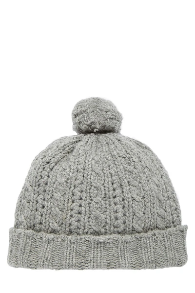 Pre-owned Chanel Grey Cashmere Beanie