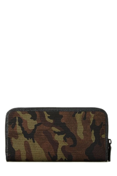 Pre-owned Prada Camouflage Tessuto Wallet