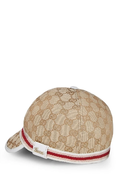 Pre-owned Gucci Beige Gg Canvas Hat