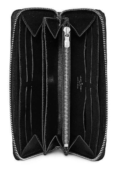 Pre-owned Louis Vuitton Supreme X  Black Epi Zippy Continental Wallet