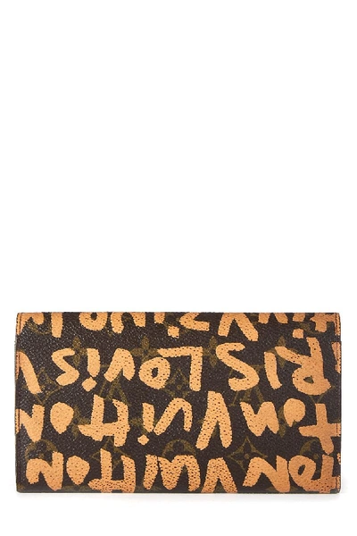 Pre-owned Louis Vuitton Stephen Sprouse X  Monogram Graffiti Sarah Continental Wallet