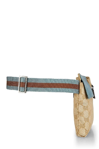 Pre-owned Gucci Blue Original Gg Canvas Belt Bag