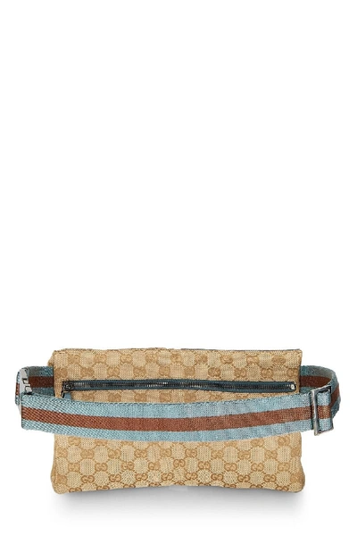 Pre-owned Gucci Blue Original Gg Canvas Belt Bag