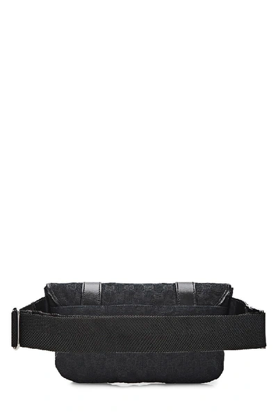 Pre-owned Gucci Black Original Gg Canvas Belt Bag