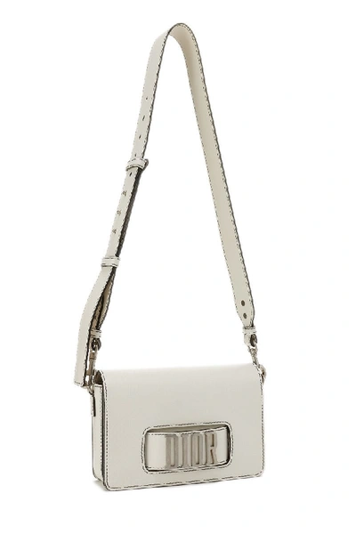 Pre-owned Dior White Dio(r)evolution Calfskin Flap Bag