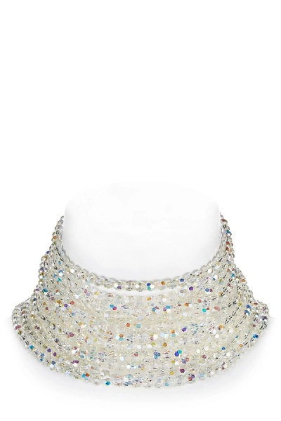 Pre-owned Chanel Gold & Iridescent Beaded Choker