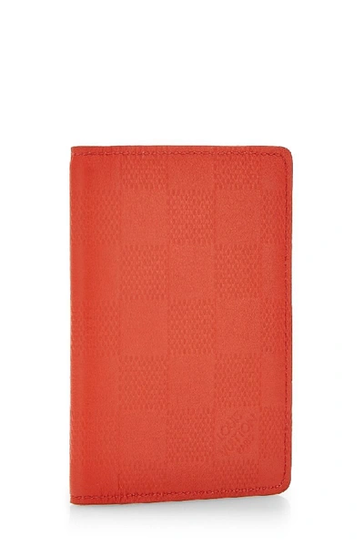 Louis Vuitton 2011 Damier Infini Pocket Organizer - Red Wallets