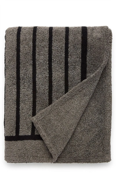 Shop Pre-owned Chanel Grey Terry Cloth Beach Towel