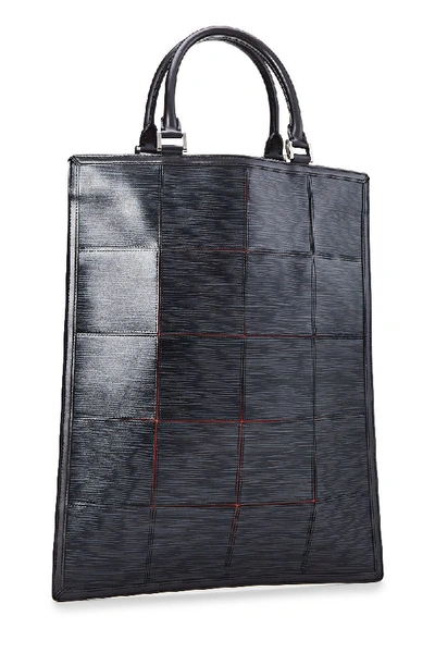 Pre-owned Louis Vuitton Black Epi Print Leather Stretch Fizz Tote