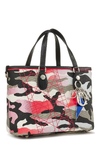 Pre-owned Dior Anselm Reyle X  Limited Edition Multicolor Canvas Tote
