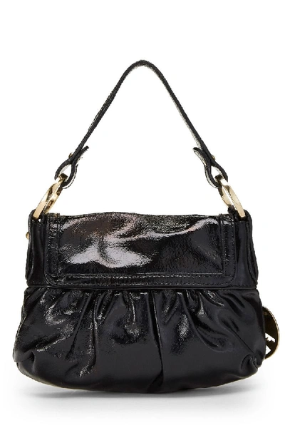 Shop Pre-owned Fendi Black Patent Leather Chef Mini