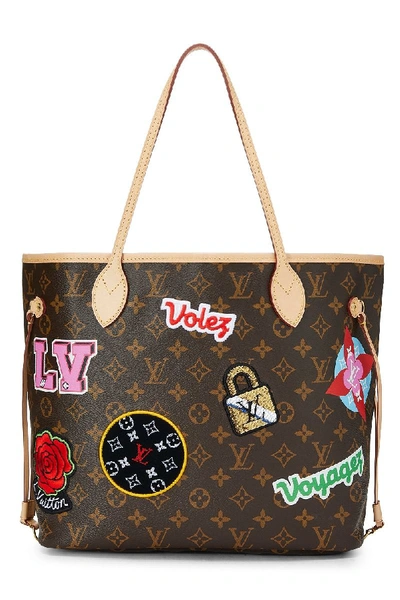 Shop Pre-owned Louis Vuitton Limited Edition Monogram Canvas Stickers Neverfull Mm Nm