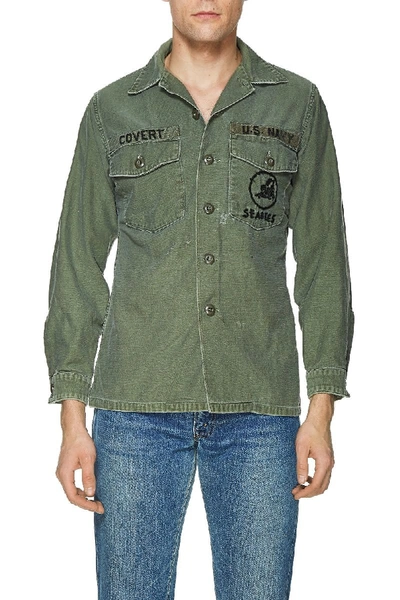 Pre-owned Vintage 2 Pocket Military Shirt