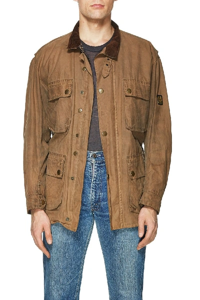 Pre-owned Vintage Brown Waxed Cotton Belstaff Jacket