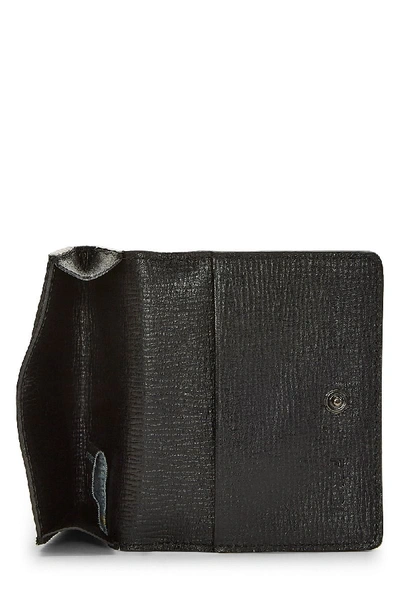 Pre-owned Fendi Black Coated Canvas Card Case
