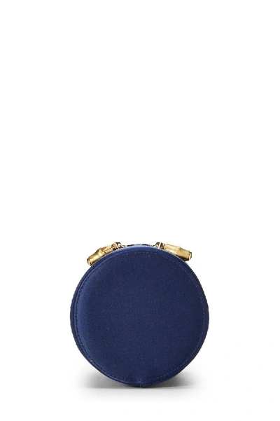 Pre-owned Gucci Navy Satin Evening Handbag