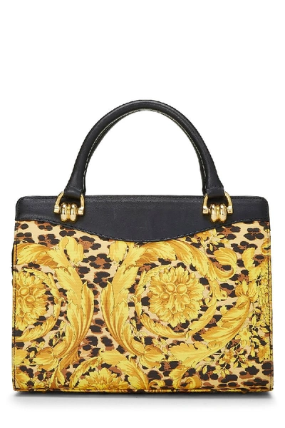 Shop Versace Multicolor Wild Baroque Canvas Handle Bag