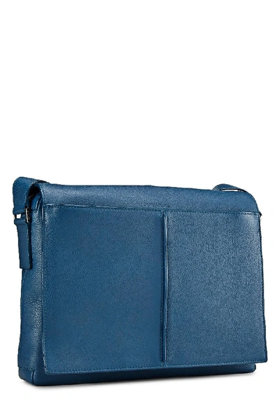 Pre-owned Dior Homme Blue Leather Messenger Bag