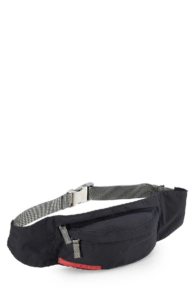 Pre-owned Prada Black Nylon Belt Bag