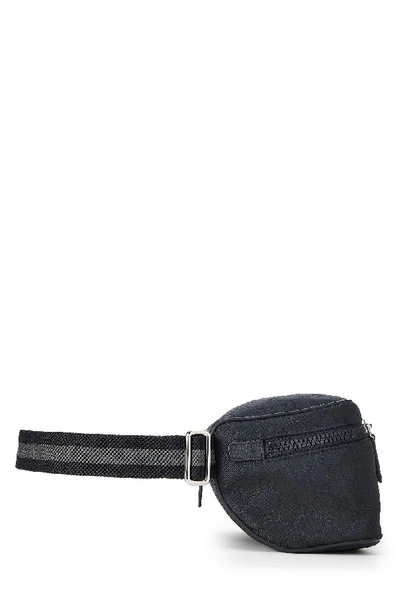 Pre-owned Gucci Black Gg Nylon Belt Bag