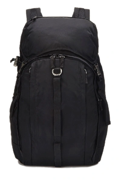 Shop Prada Black Tessuto Backpack Large