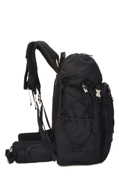 Shop Prada Black Tessuto Backpack Large