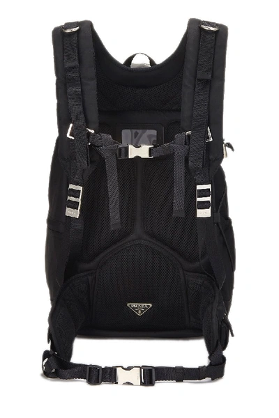 Shop Prada Black Tessuto Backpack Large