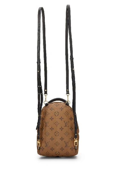 Shop Pre-owned Louis Vuitton Limited Edition Reverse Monogram Canvas Palm Spring Mini Backpack