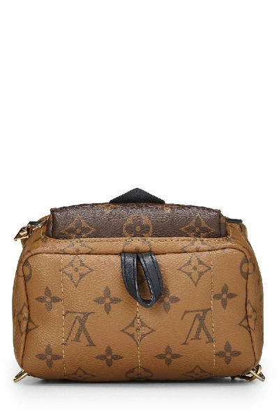 Shop Pre-owned Louis Vuitton Limited Edition Reverse Monogram Canvas Palm Spring Mini Backpack