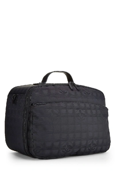 Pre-owned Chanel Black Nylon Travel Line Suitcase